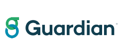 The image displays a logo with the text Safeguard in lowercase letters, followed by the word Guardian in uppercase letters. The text is set against a light background and is accompanied by a stylized graphic element that includes a circular motif.