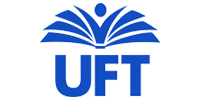 The image shows a logo with the text UFT in large, bold letters at the top, followed by a stylized palm tree design and the acronym UFT again below it.